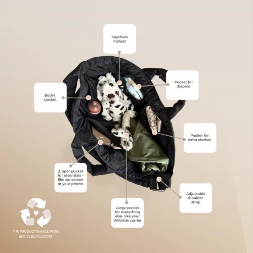 Dětské nosítko WILDRIDE MOMMY BAG BLACK