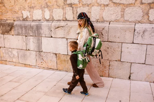 Dětské nosítko Wildride batoh Green Graphic