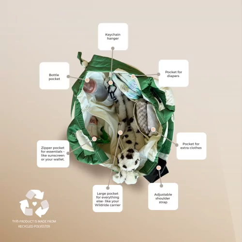 Dětské nosítko Wildride mommy bag Green Graphic