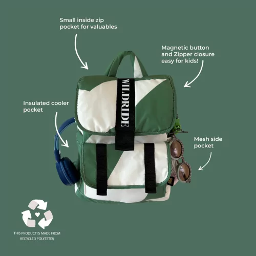 Dětské nosítko Wildride dětský batoh green graphic